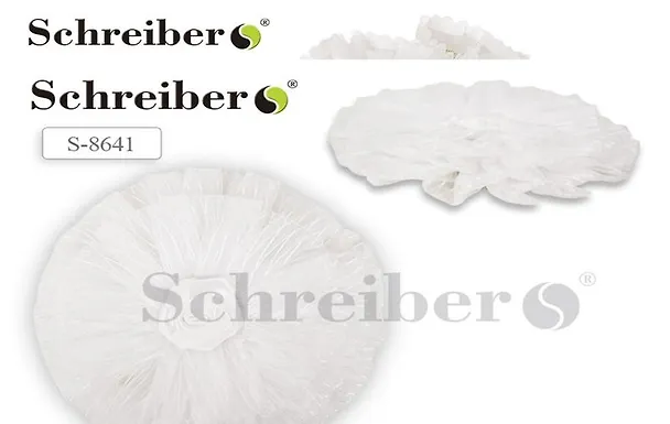 Резинка для волос Schreiber/Шрайбер Белый бант, на картонной подложке S 8641 342523 — 1