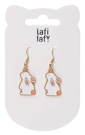 Сережки Кролики (2шт) (металл) (12-48782-202405-AC3) (Lafilaf) 3048707