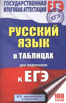 ЕГЭ. Русский язык в таблицах. 10-11 классы — 7602003 — 1