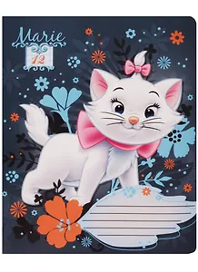 Тетрадь 12 листов клетка "Marie Cat"