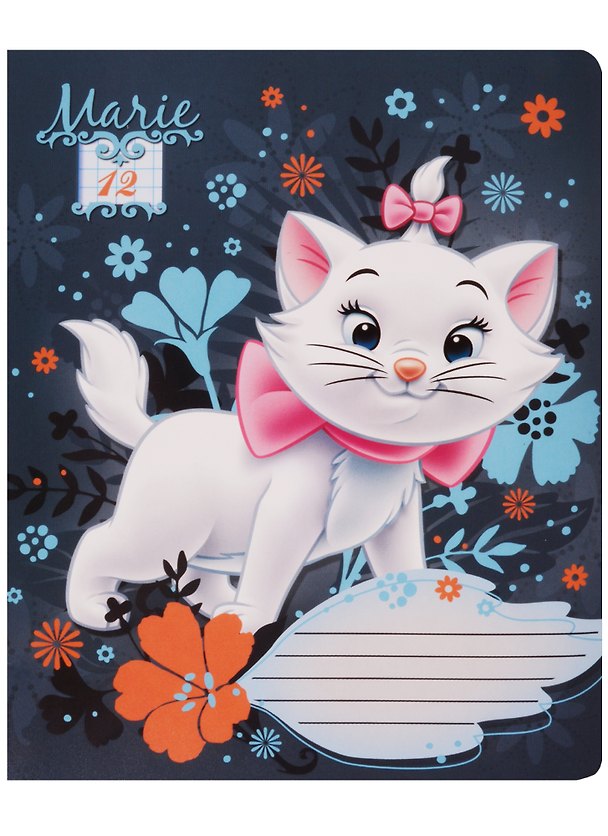 Тетрадь 12 листов клетка "Marie Cat" 245241 — 1