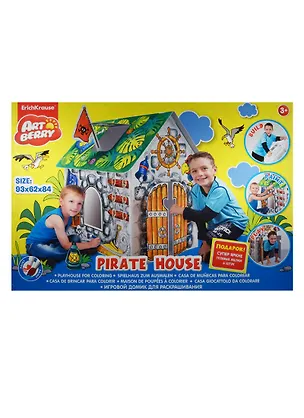 Игровой домик для раскр. Artberry/Pirate House/бол. (39231) (93х62х84) (+гелевые мелки/6шт.) (3+) (коробка) 2500433