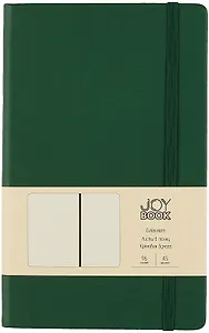 Книга для записей А5 96л тчк. "Joy Book. Заколдованный лес" иск.кожа, тонир.блок, скругл.углы, ляссе, резинка, карман на задн.форзаце