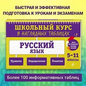 Книга Русский язык. 5-11 классы. Школьный курс в наглядных таблицах (Елена Маханова)