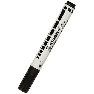 Маркер для досок Stabilo, Plan, черный 2,5-3,5 мм