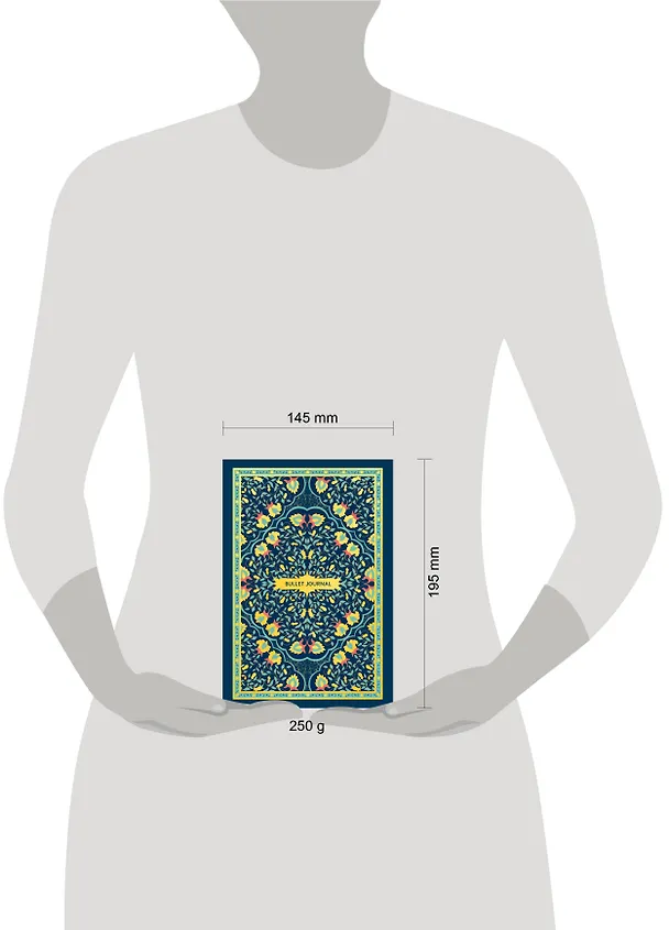 Книга для записей А5 80л тчк. "Bullet Journal (ковер золотой)" с наклейками 3098379 — 5