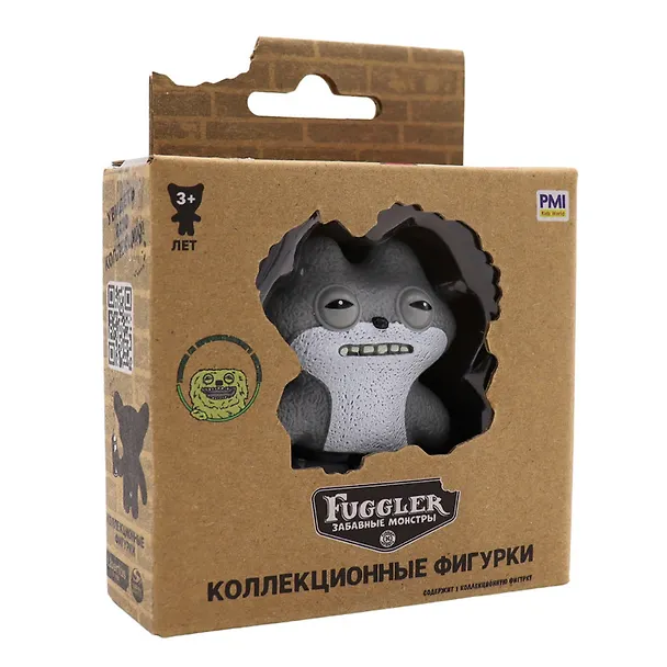 Коллекционная фигурка Fugglers Усталый волк (серый) (FG2012-14) 3133878 — 3