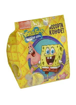 SPONGE BOB Конфеты ассорти с игрушкой (250г) 2496430