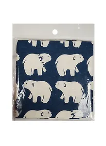 Отрез льна (48*48см) (пакет) Мишка на синем (11-00399-L3)