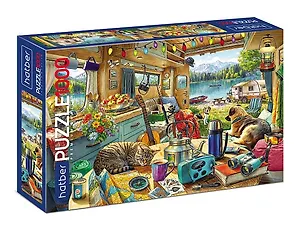 Пазл hatber "Уютный кемпинг", 1000 элементов А2ф, 68х48 см