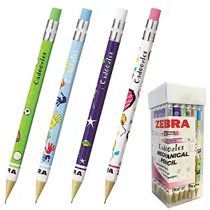 Карандаш механический Zebra, Fun-2, 0,7 мм,  с ластиком, цвет корпуса ассортименте