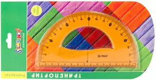 Транспортир 15см 180гр "Colorful" гнущийся, блистер, Silwerhof — 224691 — 1