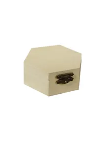 Шкатулка для росписи шестигранник (497445) (9х4,5х8см) (дерево)