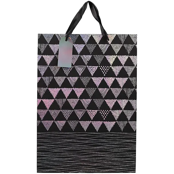 Пакет А3 46*33*10 Triangles Black нейтр., бум.мат.ламинат 256673 — 2
