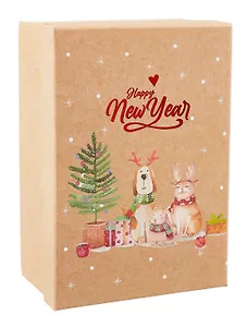 Коробка подарочная "Зверушки" 21*14*8.5, НГ, картон