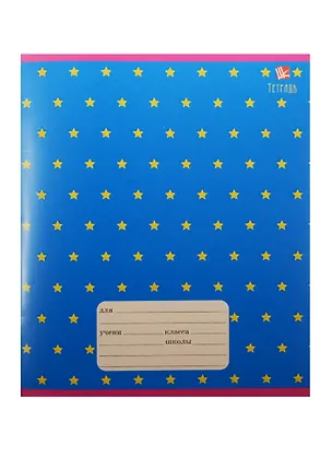 Тетрадь в клетку Unnika, "Фигурный орнамент", 12 листов, в ассортименте 239535