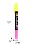 Текстовыделитель Pentel, Twin Checker, двухсторонний жёлтый, розовый 3,5 мм — 224053 — 2