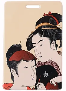 Чехол для карточек вертикальный Японская пара