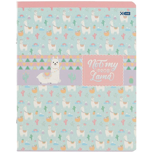 Тетрадь общая «Lama Pattern - soft», 48 листов в клетку, А5, в ассортименте - BG 251615 — 1