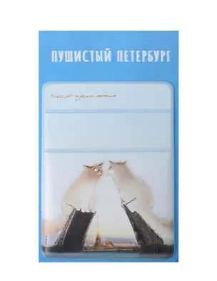 Чехол для карточек на телефон СПб Пушистый Петербург Любоф и Белые ночи (ЧТ2025-32) 3119622