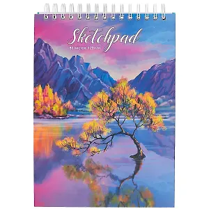 Скетчбук А4 80л "Пейзаж" белый офсет, 120г/м2, тв.обложка, спираль