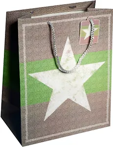 Пакет подарочный бумажный "Звезда", А4
