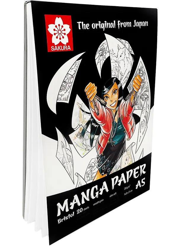 Скетчбук А5 20л "Manga" 250г/м2, гладкое зерно  258715 — 3