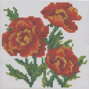 Алмазная мозаика на подрамнике Цветы (TZ-13507P) (20х20см) (частичн. выкл.) (упаковка) (Tukzar) 2796238