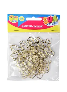 Раскрась витраж Новый год (84259) (4шт) (6х7) (Hobby Kit) (3+) (упаковка)