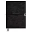 Ежедневник дат. 2025г. А5 176л "Тиволи глосс" черный, кожзам, мягк. переплет, застёжка-резинка, блинт.тиснение, офсет,ляссе — 3054517 — 1