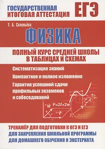 Физика. Полный курс средней школы в таблицах и схемах