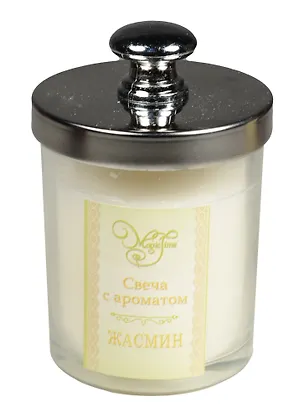 Сувенир Феникс Презент Свеча декоративная ароматиз. парафиновая с ароматом Жасмина 6,7*6,7*9,7см 2551649