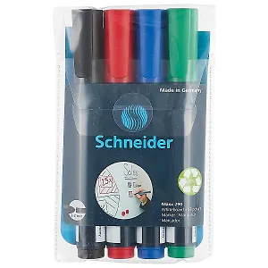 Маркеры для досок Schneider, Maxx 290, 4 цвета 3 мм
