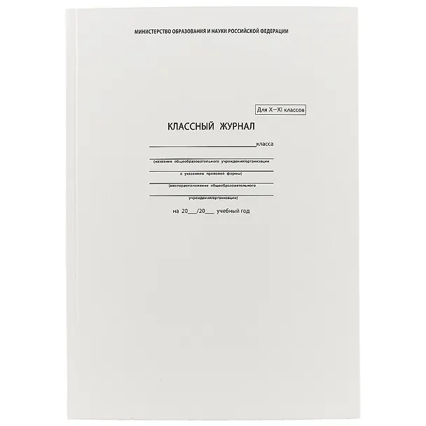 Классный журнал, 10-11 класс, А4 213736 — 1