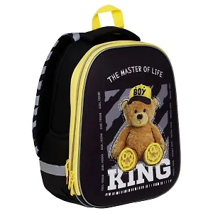 Ранец "King" 2 отделения, 39*30*18 см, 2 кармана, анатомическая спинка, пенал, мешок для обуви