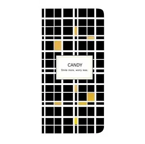 Тетрадь дизайнерская ART-BLANC 8,5*16см клетка "Candy" тверд.обл.
