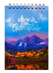 Блокнот А6 80л кл. "Adventure" карт.обл., гребень, ассорти