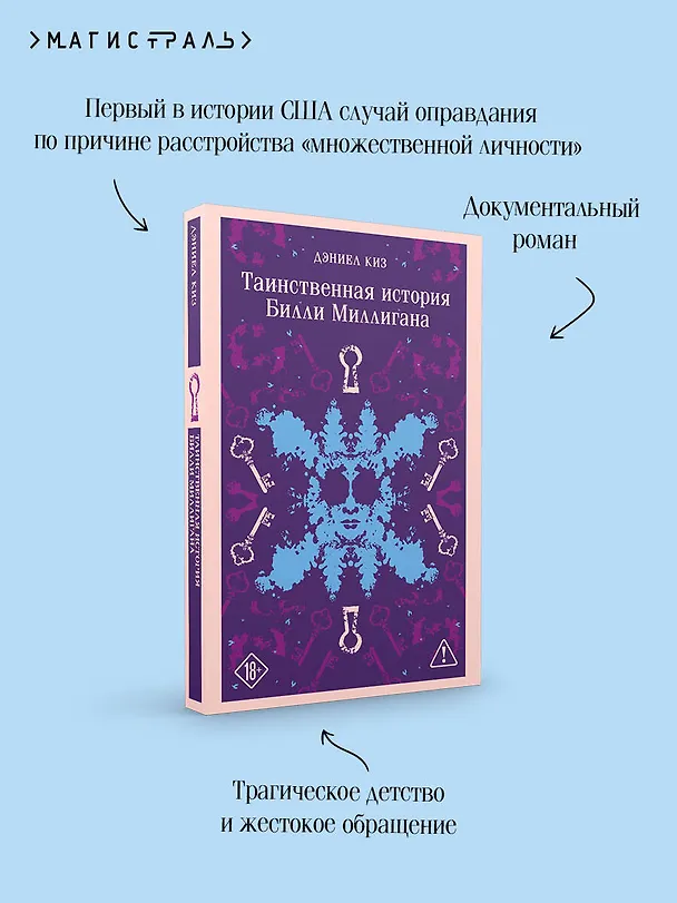 Книга Таинственная история Билли Миллигана (Дэниел Киз) — 8
