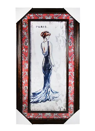 Декоративная картина из ПВХ (объемное литье) в рамке из МДФ (29368) (33х63) 2347989