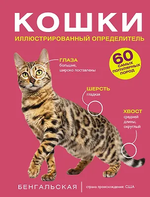 Книга Кошки. 60 самых популярных пород. Иллюстрированный определитель (Дмитрий Смирнов, Анна Спектор)