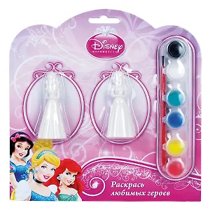 Набор-раскраска с 2 фигурками (Белоснежка и Аврора) (BWC1113B) (173011) (блистер)