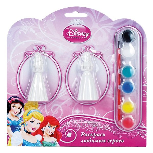 Набор-раскраска с 2 фигурками (Белоснежка и Аврора) (BWC1113B) (173011) (блистер) 2381048 — 1