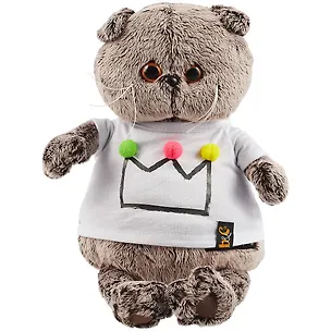 Мягкая игрушка Басик в футболке с короной (22 см) (Ks22-175) 2854991