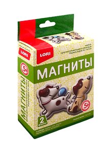 Набор для творчества Lori. Магниты из гипса «Озорные щенки»