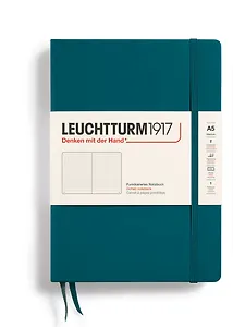 Книга для записей A5 125л тчк. "Classic" тв.обл., тихоокеанский зеленый, Leuchtturm1917