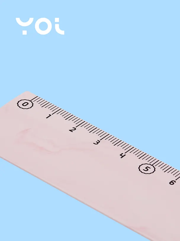Линейка 20 см «Marble», Yoi, в ассортименте 3037669 — 2
