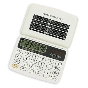 Калькулятор 08 разрядный карманный CITIZEN FS-50(WH)