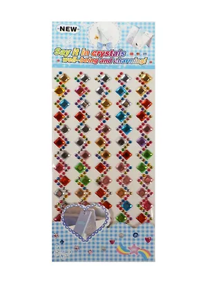 Полоски кристаллов квадраты со стразами микс цветов (11097300) 2475841