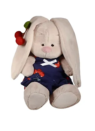 Игрушка мягкая Budi Basa, мягконабивная Зайка Ми в костюмчике и с войлочной вишней (малая) 18см 2522514
