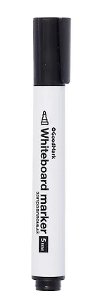 Маркер для доски черный 5мм, толстый корпус, Goodmark 3041062